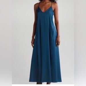 NWT Tahari satin maxi dress size M